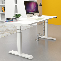 Bureau de panneau de commande numérique OTi avec ports de charge USB Commandes à écran tactile Bureau debout assis actif à domicile