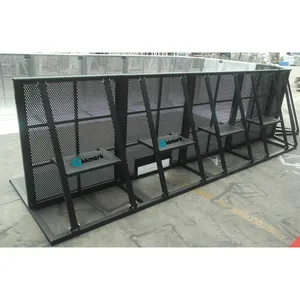 Zwart Aluminium Crowd Control Barrière Veiligheid Road Hek