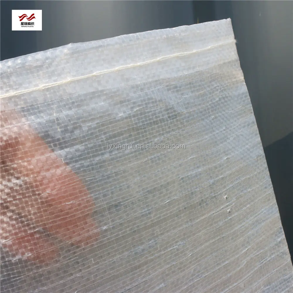 Transparente/klare PP-Gewebe tasche recycelbare Reiszucker-Plastik beutel