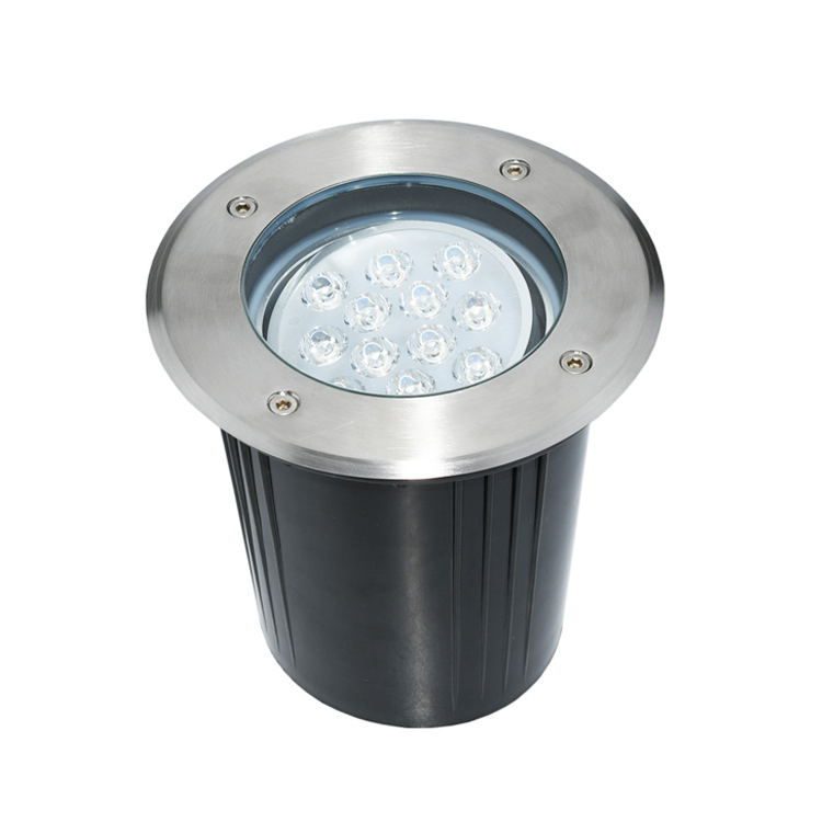 Наружный светодиодный напольный светильник из нержавеющей стали 304 IP67 12 В, садовый напольный светильник 18 Вт RGB