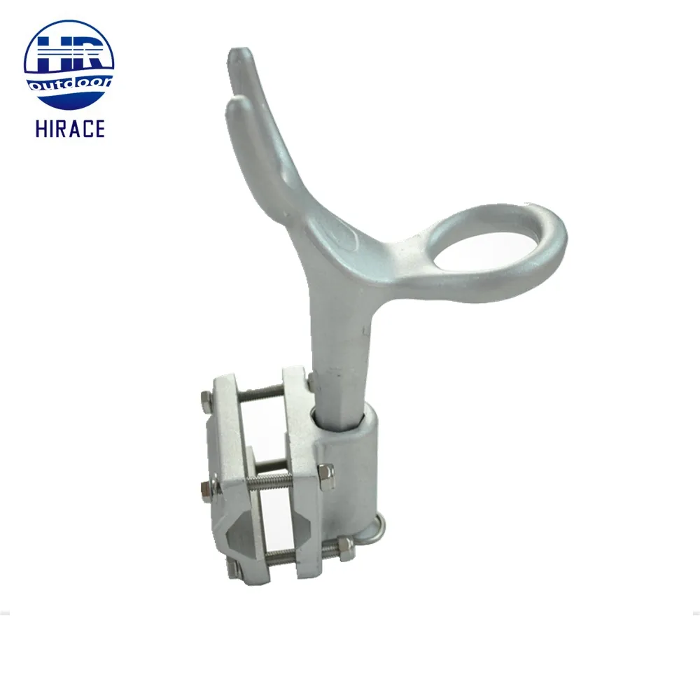 360 Rotasi dengan Alur Cast Alloy Clamp Pada Rod Holder