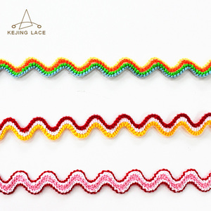 Customized Waved Bending <strong>Fringe</strong> <strong>Trims</strong> for Crafts Sewing Bows Jewelry Ric Rac <strong>Trims</strong> for Home Textiles Garment - Product Image 5