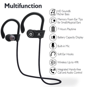 Envío <span class=keywords><strong>gratuito</strong></span> nuevo diseño <span class=keywords><strong>de</strong></span> <span class=keywords><strong>teléfono</strong></span> móvil auricular inalámbrico deporte del auricular BT auriculares - Product Image 2