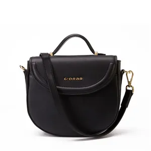 Gionar Hot Sale Women Designer Saddle Bag Ladies Genuine Leather Shoulder bags Crossbody Real Handbags For Women Luxury