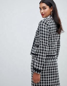 <span class=keywords><strong>Blazer</strong></span> invernale di marca di lana <span class=keywords><strong>e</strong></span> <span class=keywords><strong>gonna</strong></span> con chiusura a gancio <span class=keywords><strong>e</strong></span> a due pezzi abito da ufficio - Product Image 3