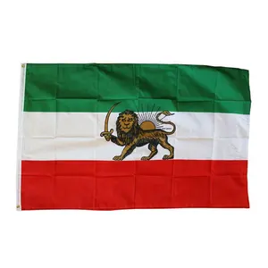 Cheap Polyester 3x5ft Other Sizes Campaign Digital Printing Custom Iran Lion Flag For Hanging
