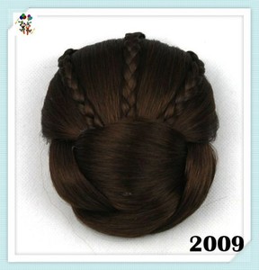 Clip sintetica da donna naturale In capelli Chignon Bun <span class=keywords><strong>Hairpieces</strong></span> HPC-0110 - Product Image 6