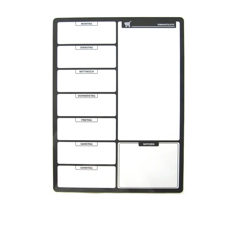 Magnetic Dry Erase Board Weekly Calendar Magnetic Memo Board