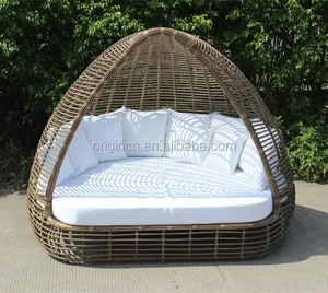 Offre Spéciale hôtel de plage de luxe ou maison côté détente meubles rotin osier lit de repos en plein air
