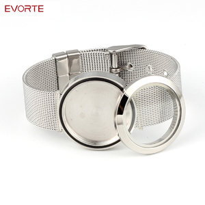 새로 디자인 방수 316L 스테인리스 플로팅 로켓 메쉬 팔찌 - Product Image 6