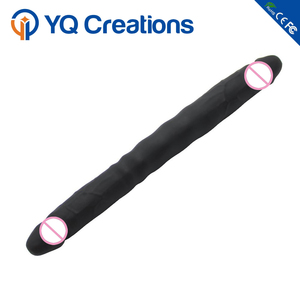 Juguete sexual para lesbiana Gay, consolador de doble cabeza de silicona, Extra largo, seguro para el cuerpo, productos sexuales, con recubrimiento de goma OLED - Product Image 6