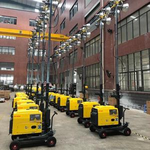 4x400 watt luci Mobile torre luce Diesel generatore - Product Image 2