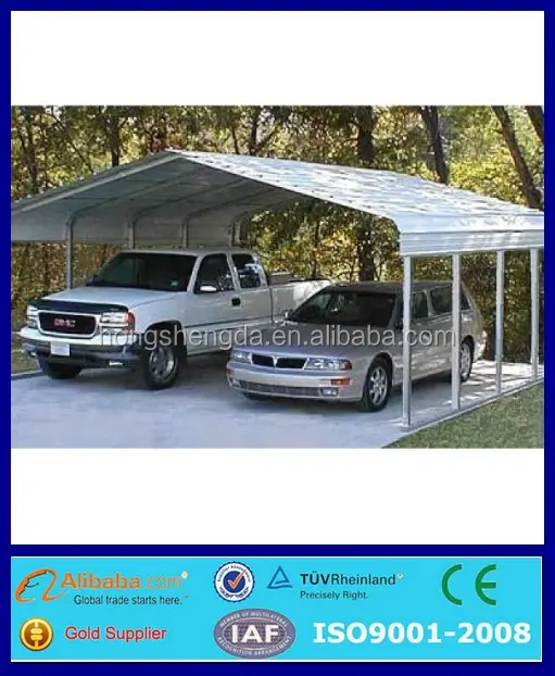 Lowes kullanılan taşınabilir metal araba garaj gölgeliği çadır carports