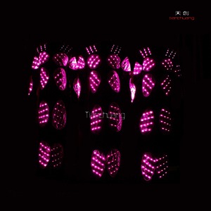 Trajes de baile Pixels LED Tron, trajes LED a todo color controlados inalámbricos - Product Image 3