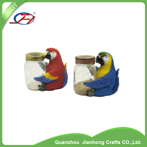<span class=keywords><strong>Animal</strong></span> pájaro loro lcondiments almacenamiento resina Botte - Product Image 3