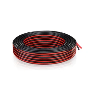 22AWG AWM-Stil ul2468 2-poliges verzinntes Flach-PVC-Kabel für die Beleuchtung