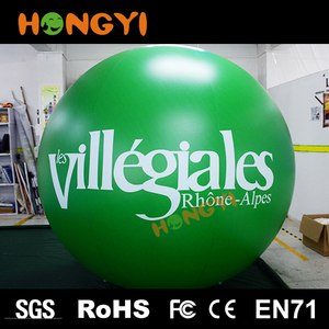Verde PVC inflable globo de helio llevó bola de luz al aire libre exposición publicidad globo fábrica levante modelo - Product Image 3