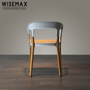 MUEBLES WISEMAX Muebles de Estilo Escandinavo <span class=keywords><strong>Ronan</strong></span> y Erwan Bouroullec Silla Magis de Acero y Madera para Comedor Hogar - Product Image 3