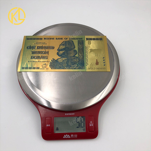 1000pcs filigrana Zimbabwe Un Centinaio di Miliardi di Dollari di Banconote In Oro Con 10 zimbabwe barra di oro e scatola di Legno da fedex - Product Image 2