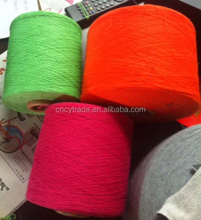Colorido regeneração mistura de algodão fábrica chinesa 20/2 fio de algodão para tricô tecelagem