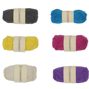 Fil de laine 100% <span class=keywords><strong>coton</strong></span>, 20 pièces, avec fil de textile, pour tricot à la main, crochet - Product Image 5
