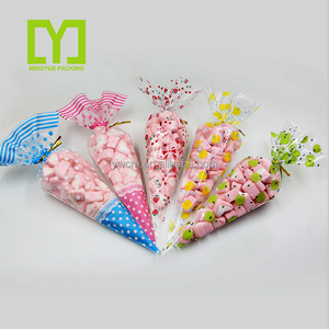 Nhà máy trực tiếp bán buôn Chất lượng cao OPP nhựa hình nón kẹo Túi tam giác Poly nón cho các bên - Product Image 2