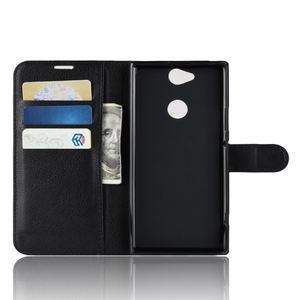 PU Leather Flip Wallet <strong>Case</strong> Cover For Sony <strong>Xperia</strong> <strong>XA2</strong> Plus XA2Plus <strong>XA2</strong>+ - Product Image 2