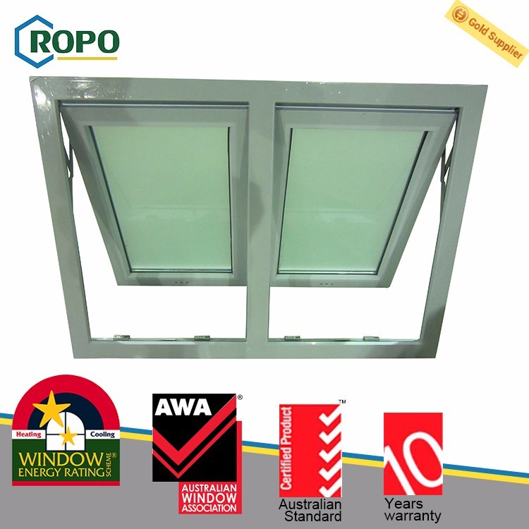 Chine ROPO Construction UPVC/PVC Auvent Fenêtre/Double vitrage PVC Fenêtre