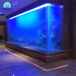 Dimensions personnalisées à bas prix Aquarium marin d'<span class=keywords><strong>eau</strong></span> salée transparent aquarium acrylique plastique - Product Image 2