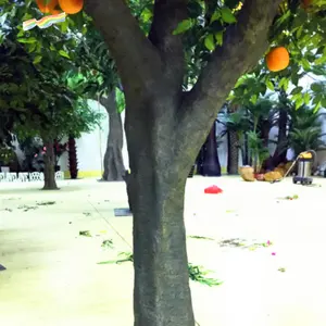 कृत्रिम नारंगी पेड़ सजावट पेड़ प्लास्टिक नारंगी पेड़ थोक