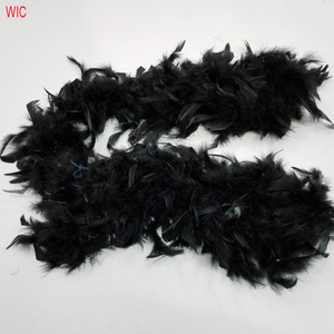 Farbe Modische Fabrik Preis Luohe Ausgewählt Prime Farbige Boas Feiern Strauß Chandelle Feder Boa Gefärbt Schwarz Tipps - Product Image 6