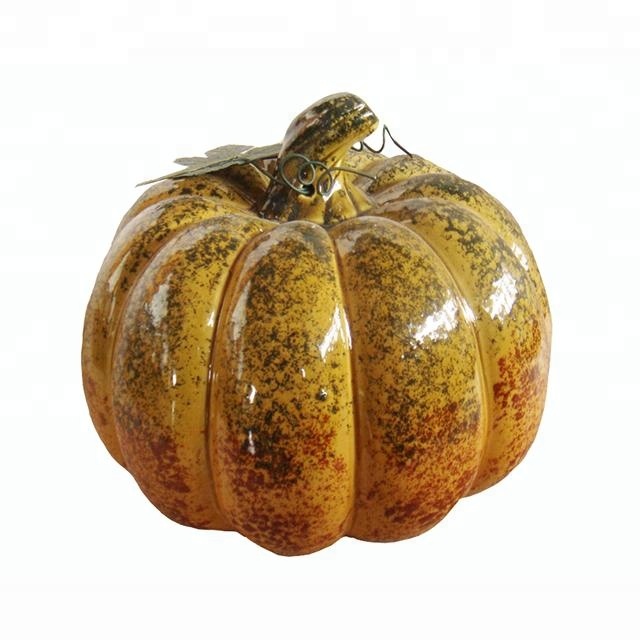 ceramic pumpkin pink big