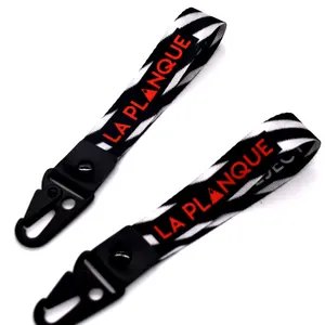 Promotional Short Key Chain Holder Custom Logo Lanyard With Eagle Hook