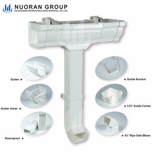 Accessoires Gouttières en PVC Images Gouttières <span class=keywords><strong>de</strong></span> descente pour serres, Dimensions Images Profil <span class=keywords><strong>de</strong></span> gouttière en PVC Gouttière <span class=keywords><strong>rectangulaire</strong></span> Pi - Product Image 5