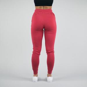 <span class=keywords><strong>Pantaloni</strong></span> Sportivi in Cotone Elasticizzato Personalizzati per Palestra Joggers Affusolati da <span class=keywords><strong>Donna</strong></span> Rossi Slim Fit Vendita all'Ingrosso - Product Image 3