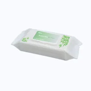 Full Biodegradable Plant Water Based Natural Bamboo Unscented Baby Face Body Cleaning Wet Wipes Towelette Tissues
