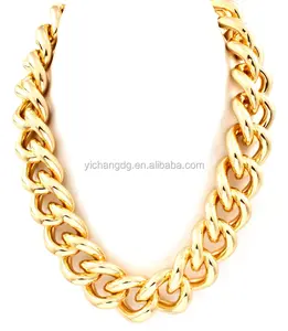 时尚迪拜新金链设计为男性18k金粗链子项链