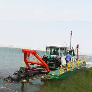 Pequena máquina de descarga de areia para limpeza do rio