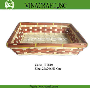 Cesta de almacenamiento de bambú de color ahumado de Vietnam con asa para niños, regalo novedoso para bodas, Navidad, ocasiones de Halloween - Product Image 2