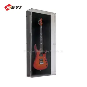 Reasonable Price Custom Wall Mounted Clear Acrylic Guitar Display Counter、Display Case For Guitar