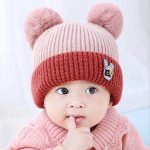 Enfants chapeau enfant en bas âge enfants bébé chaud hiver <span class=keywords><strong>laine</strong></span> chapeau tricot <span class=keywords><strong>bonnet</strong></span> bébé chapeau garçons filles - Product Image 5