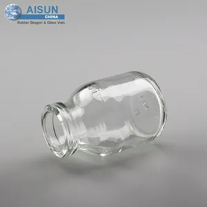 50ml clear mould injection glass bottle for antibiotics