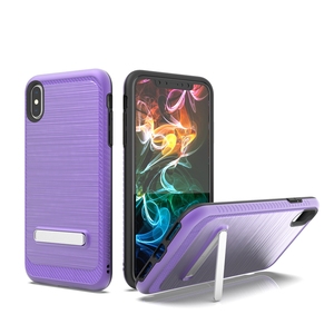 2018 Antichoc <span class=keywords><strong>Dessin</strong></span> Motif Couverture Arrière En Métal de <span class=keywords><strong>Téléphone</strong></span> de Béquille Pour iPhone XS/XS Plus - Product Image 4