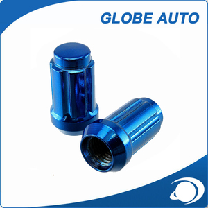 12x1.25 Spline Drive Bleu Chrome1.38 "grand lug écrous - Product Image 1
