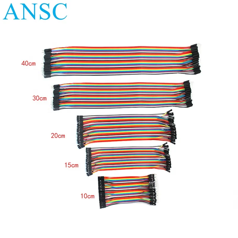 Dupont Line 10 см, 20 см, 30 см, 40 см, 50 см, «штырь-штырь», «гнездо-штырь» и «гнездо-гнездо», перемычка, кабель Dupont