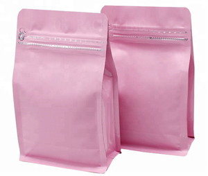 Thực phẩm tùy chỉnh bao bì túi đáy phẳng Túi <span class=keywords><strong>Ziplock</strong></span> cho túi cà phê đáy vuông - Product Image 1
