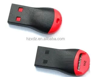 Fabbrica di trasporto libero mini sd memory card reader USB 2.0 ad alta velocità di buona qualità a buon mercato