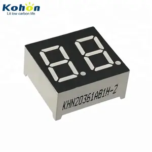 Blauw emitting 2 digit 0.36 inch gemeenschappelijke anode 7 zeven segment led display