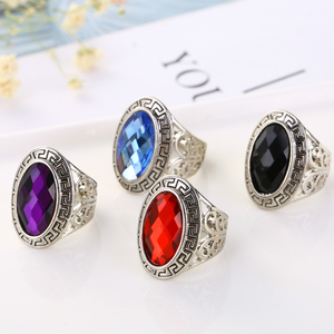 YWMT 2019 Wholesale <strong>Boho</strong> Colorful Crystal Silver Gemstone <strong>Ring</strong> for Women - Product Image 2