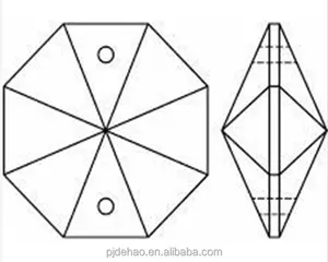 8 Jaar Fabriek Prijs Transparante Crystal Achthoek Kralen